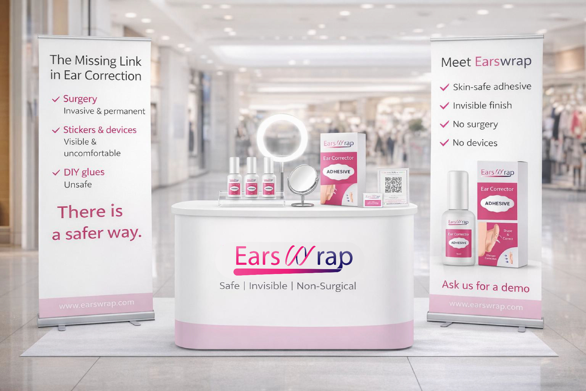 Earswrap retail photobooth display
